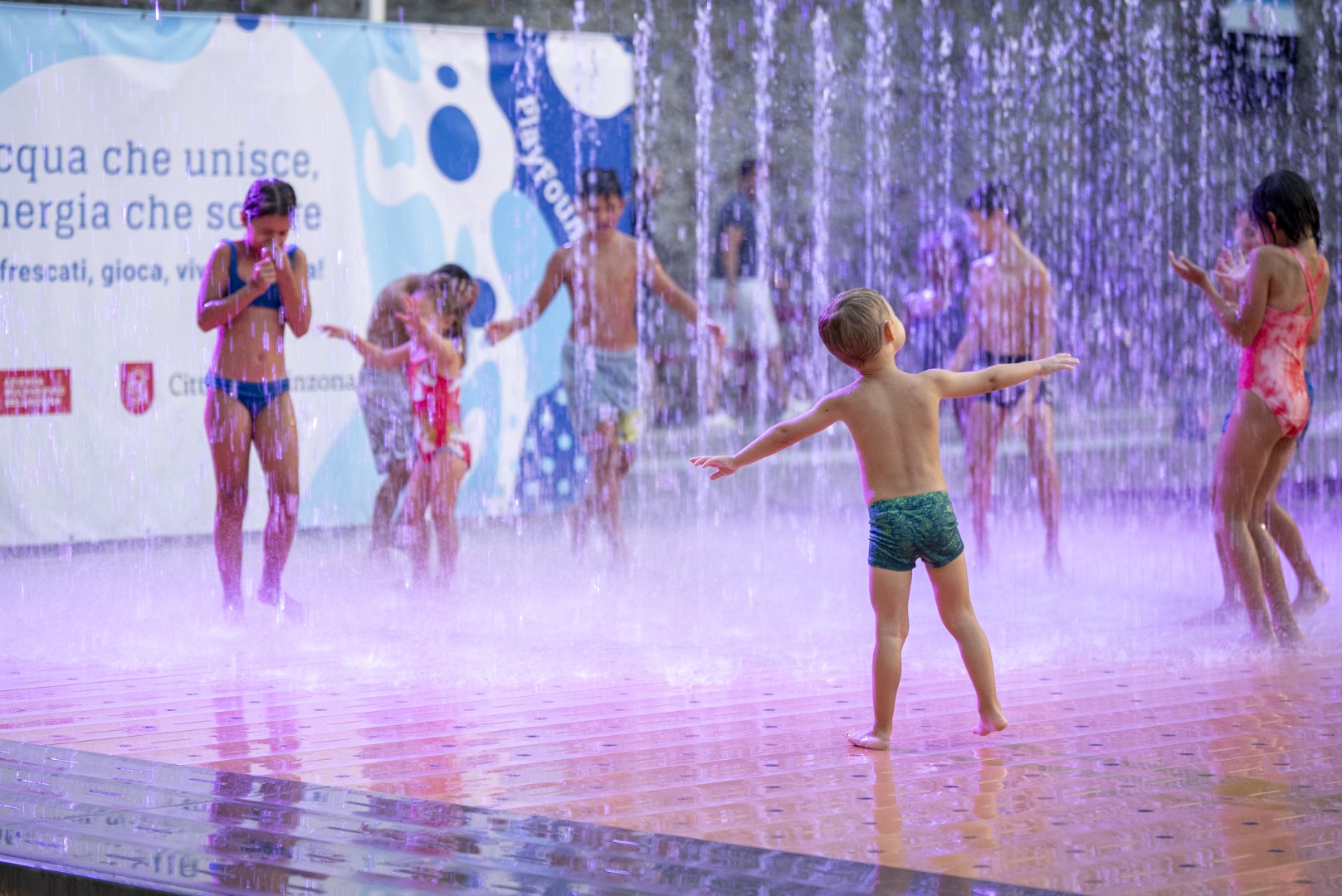 Torna la fontana-gioco in Piazza del Sole